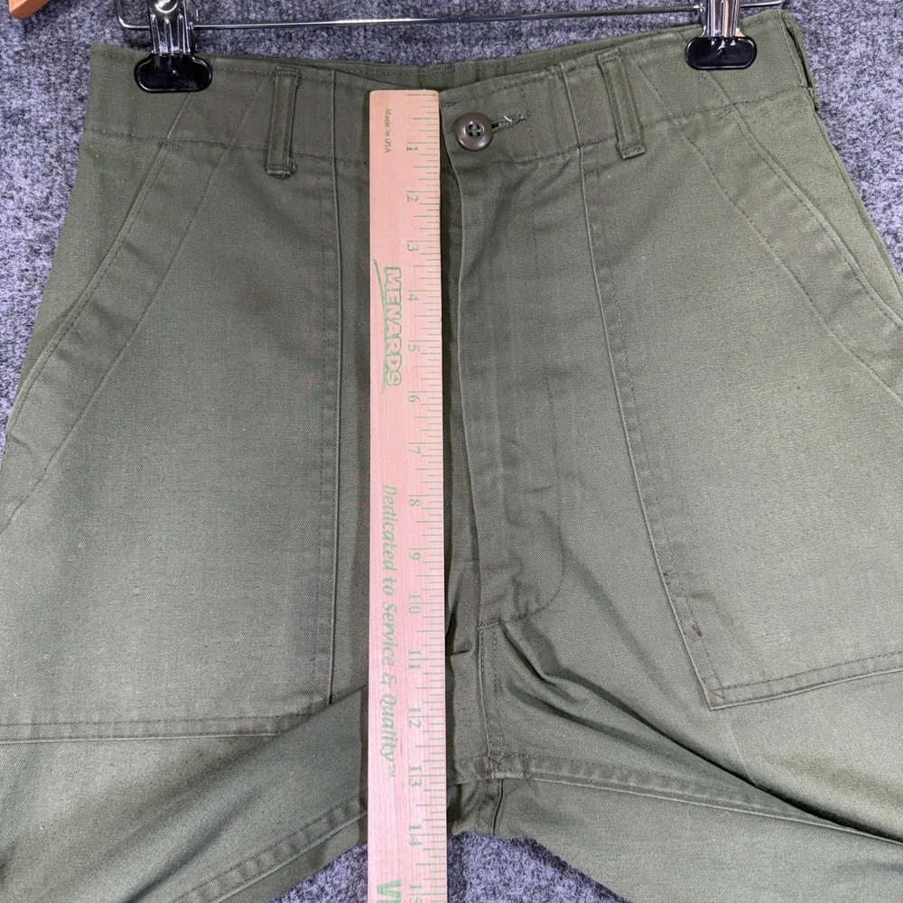 Vintage US Military OG-507 Utility Fatigue Pants Men (Fit 28x32) 30x31 Green 80s - Picture 9 of 14